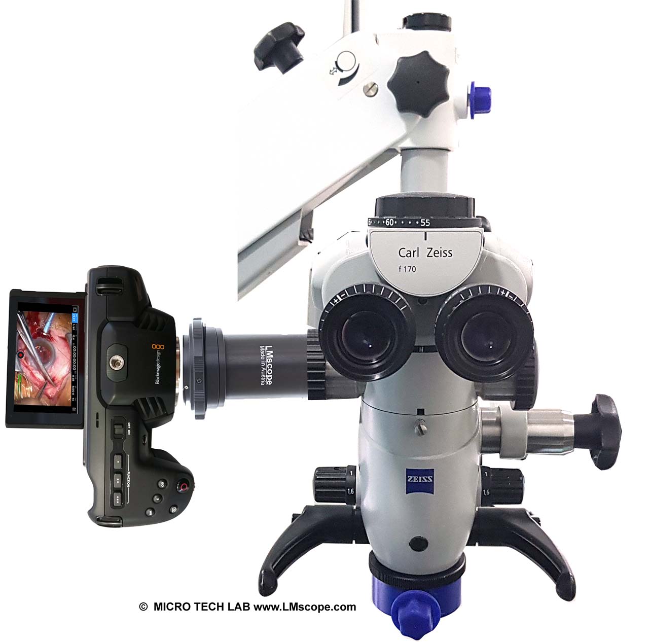 LM Mikroskop Adapter: Professionelle hochaufl�senden Blackmagic Filmkameras am Mikroskop