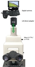 Halbleiter-Inspektionmikroskop Nikon Eclipse L200/L300 mittels LM Adapterlsungen mit moderner Kameratechnik ausrsten