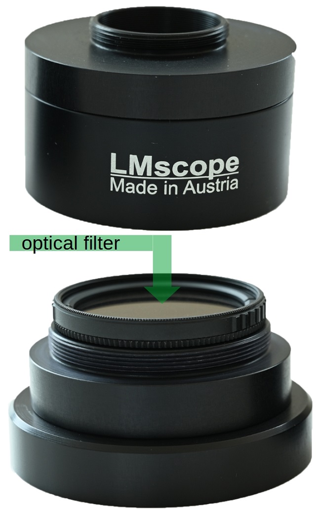 LM C-Mount Adapter Filteroption fr C-Mount Adapter Zeiss Axiovert 5